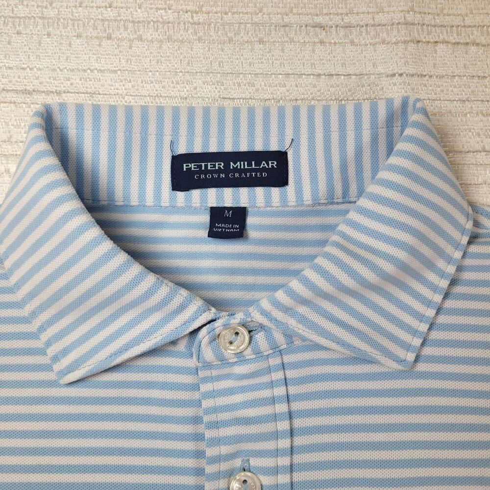 Peter Millar Crown Crafted Pine Tree Golf Country Club FL Stripe Polos Med (2) - Picture 15 of 16